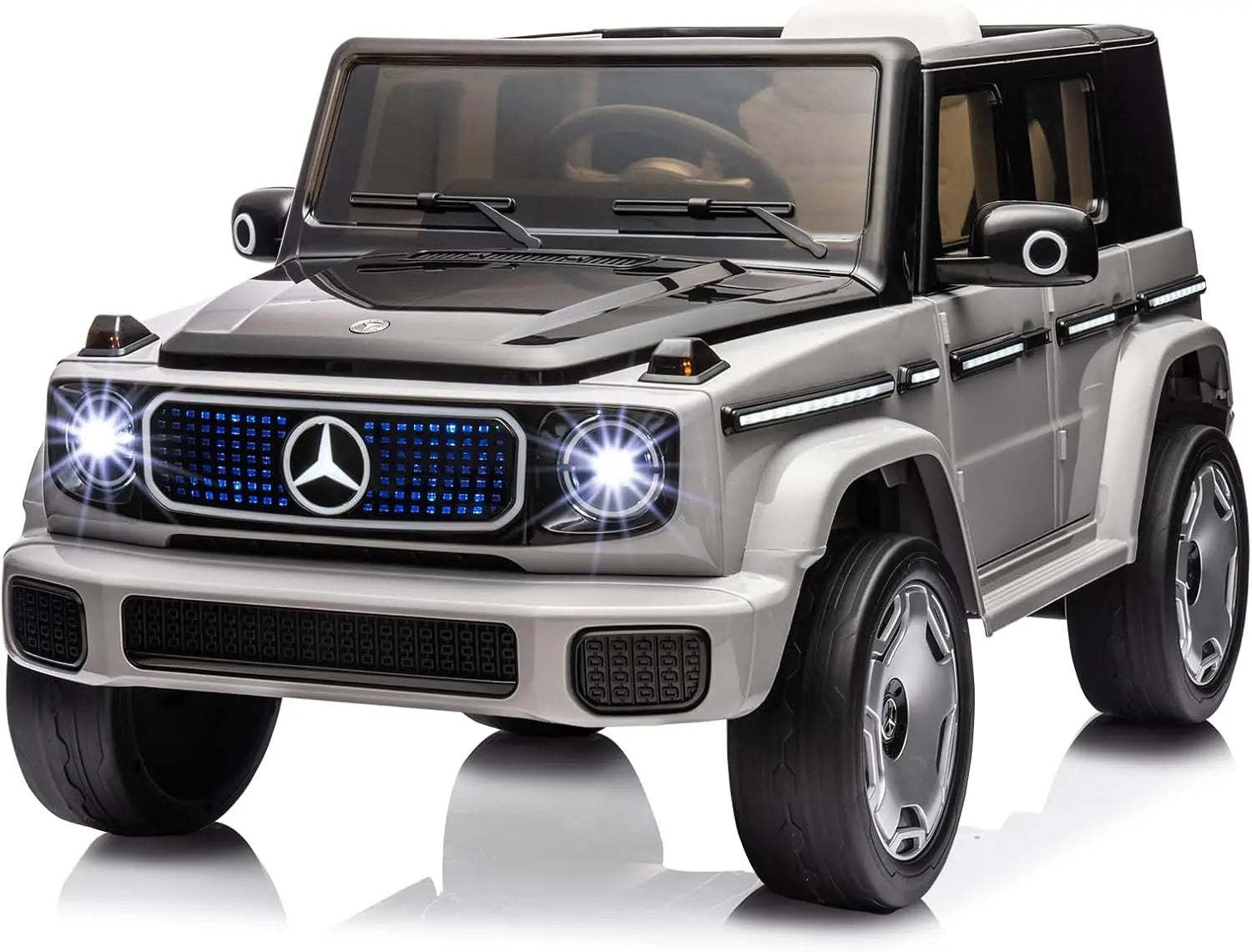 12V Kids Ride On Car, Licensed Electric Car Battery Powered w/Parent Remote Control, Full Car LED Lights, Spri