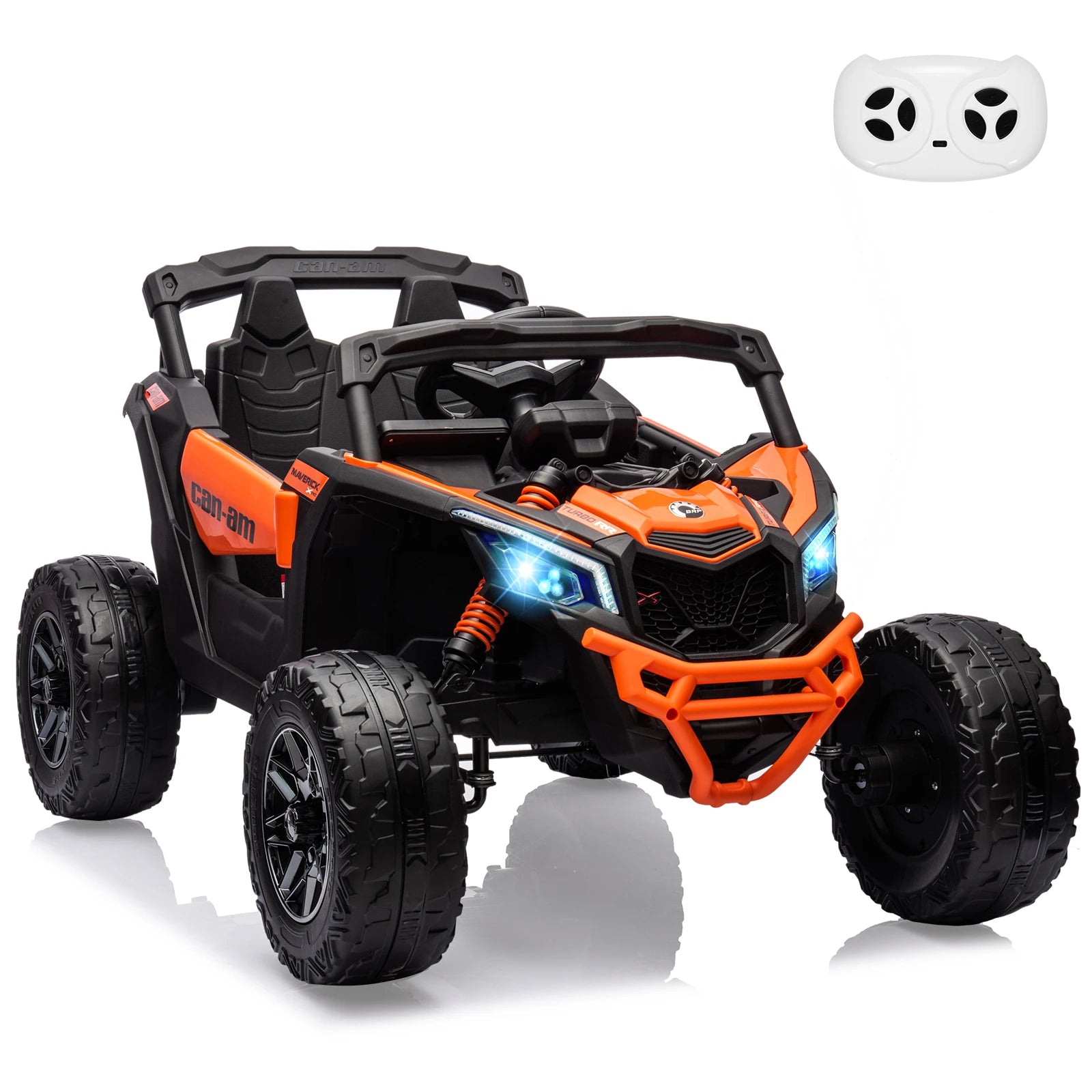 12 V Kids UTV, Electric Ride on UTV Car, Licensed Can-Am Electric Off-Road Car, Ride On Truck Car w/Remote Control, Large Seat