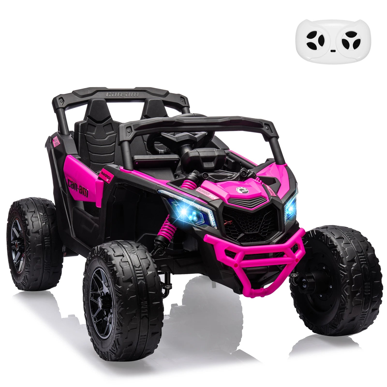 12 V Kids UTV, Electric Ride on UTV Car, Licensed Can-Am Electric Off-Road Car, Ride On Truck Car w/Remote Control, Large Seat