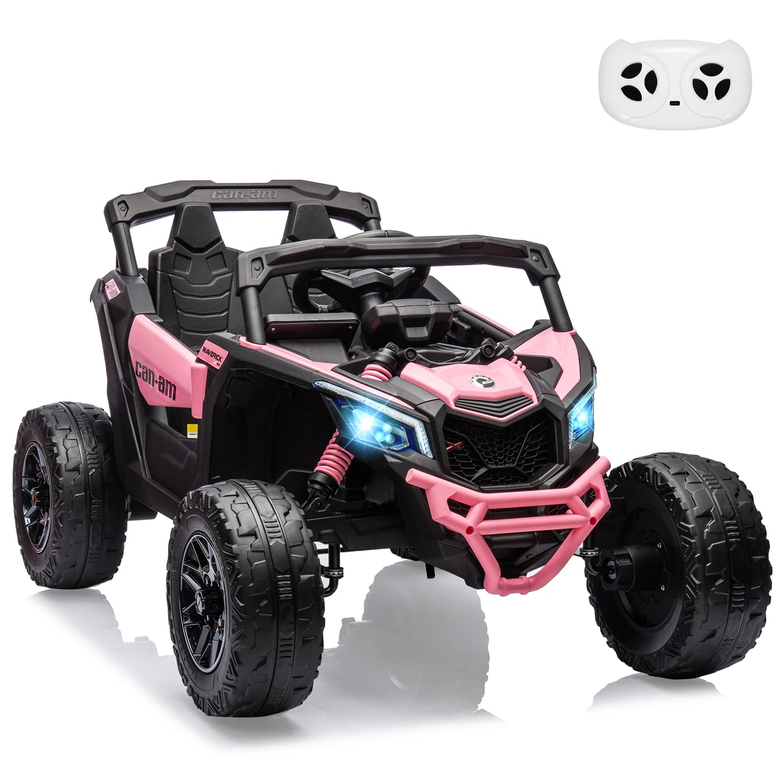 12 V Kids UTV, Electric Ride on UTV Car, Licensed Can-Am Electric Off-Road Car, Ride On Truck Car w/Remote Control, Large Seat