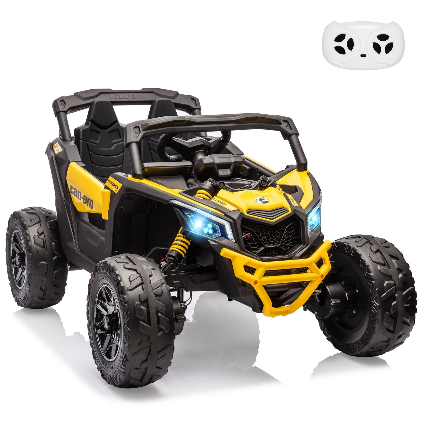 12 V Kids UTV, Electric Ride on UTV Car, Licensed Can-Am Electric Off-Road Car, Ride On Truck Car w/Remote Control, Large Seat